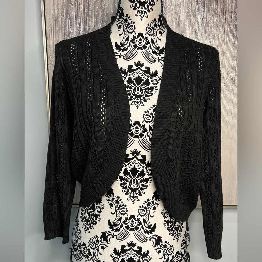 Black cardigan, size medium